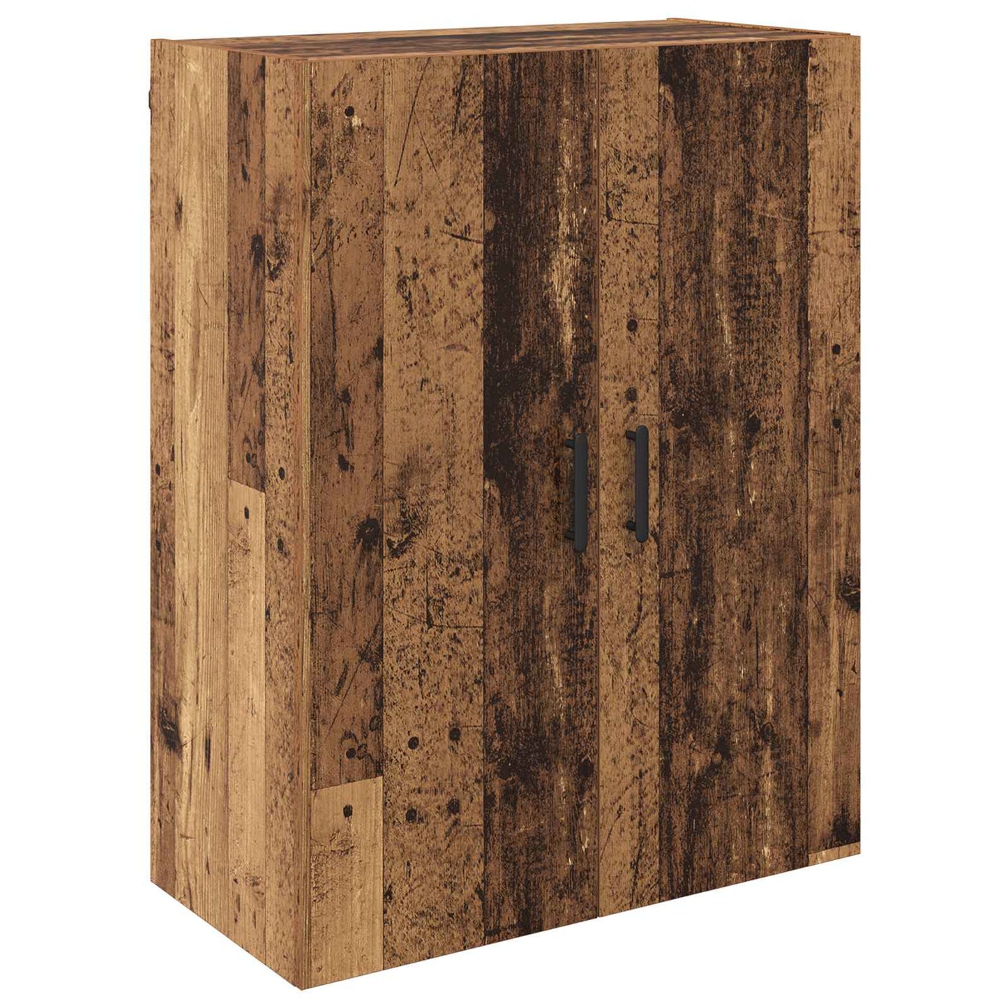 Vegghengt skap Veggmontert 2 pcs Gammelt tre 69,5 x 34 x 90 cm