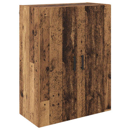Vegghengt skap Veggmontert 2 pcs Gammelt tre 69,5 x 34 x 90 cm