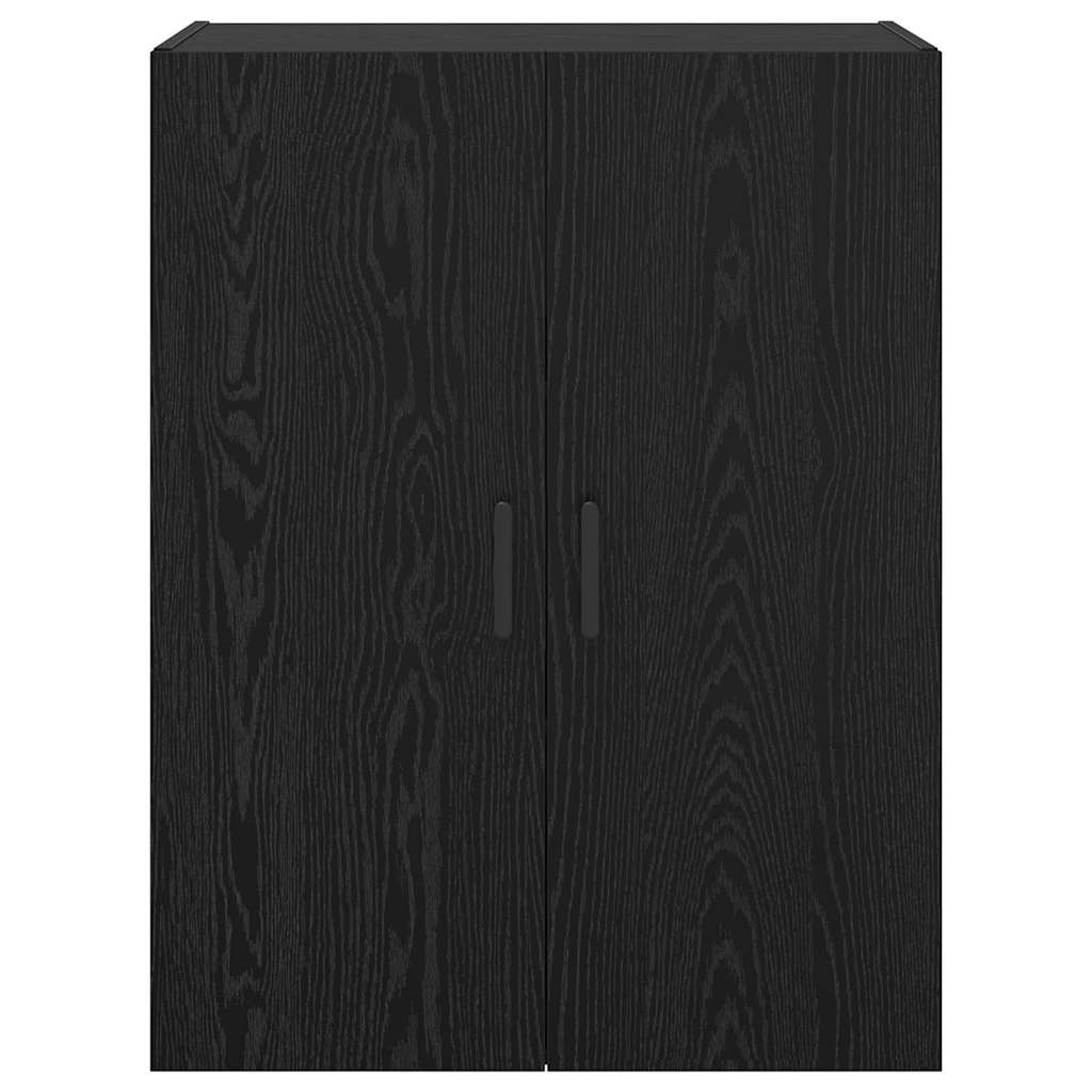 Veggskap Svart Eik 2 stk 69.5 x 34 x 90 cm