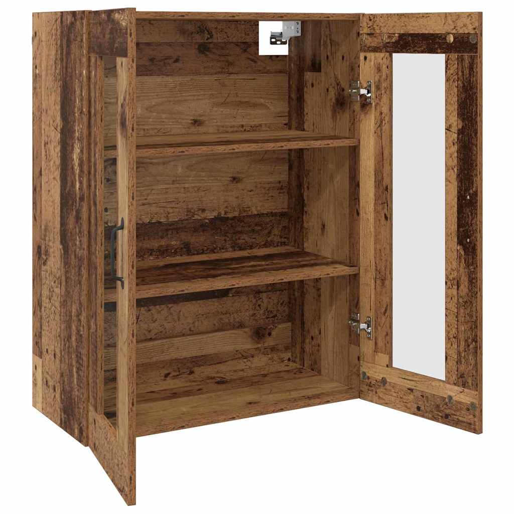 Veggskap Gammelt Tre 2 stk 69.5 x 34 x 90 cm