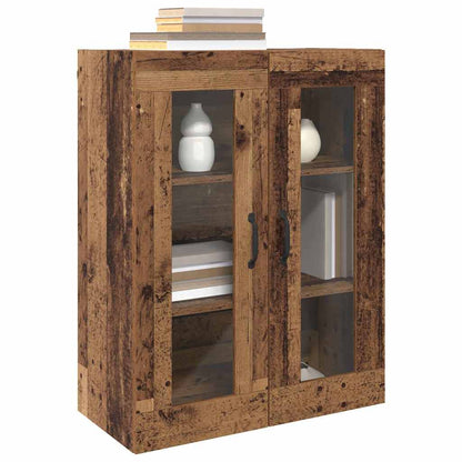 Veggskap Gammelt Tre 2 stk 69.5 x 34 x 90 cm