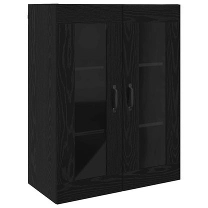 Veggskap Svart Eik 2 stk 69.5 x 34 x 90 cm