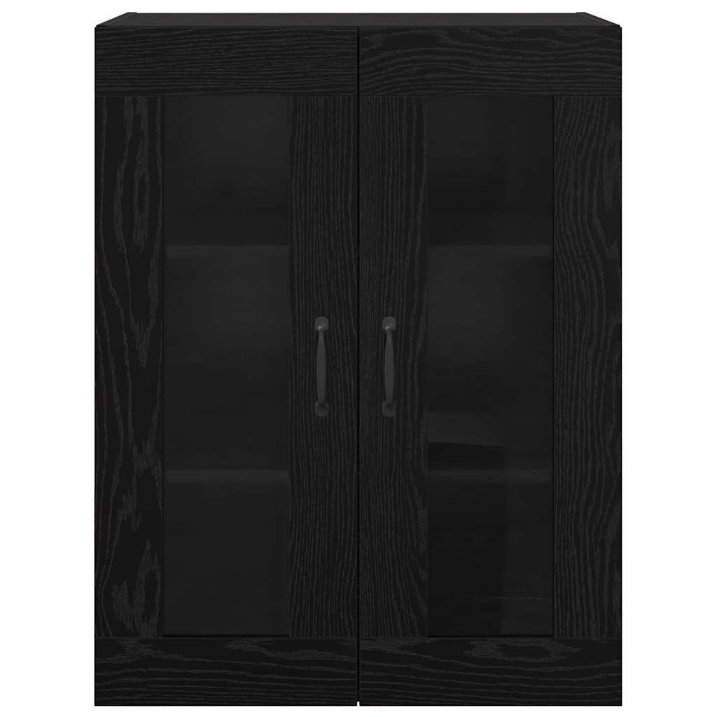 Veggskap Svart Eik 2 stk 69.5 x 34 x 90 cm