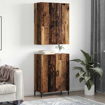 Høyskap Gammelt tre 69,5 x 34 x 180 cm Konstruert tre