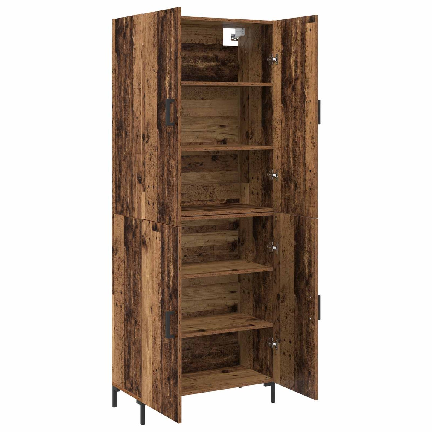 Høyskap Gammelt tre 69,5 x 34 x 180 cm Konstruert tre