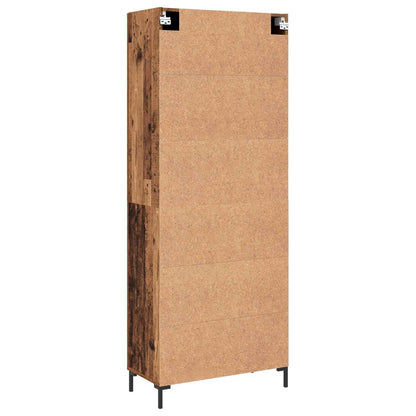 Høyskap Gammelt tre 69,5 x 34 x 180 cm Konstruert tre