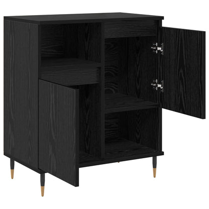 Skap 3 pcs Svart Eik