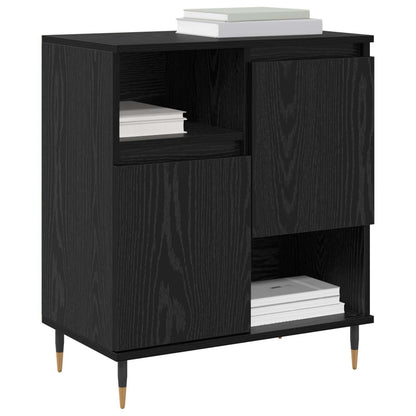 Skap 3 pcs Svart Eik