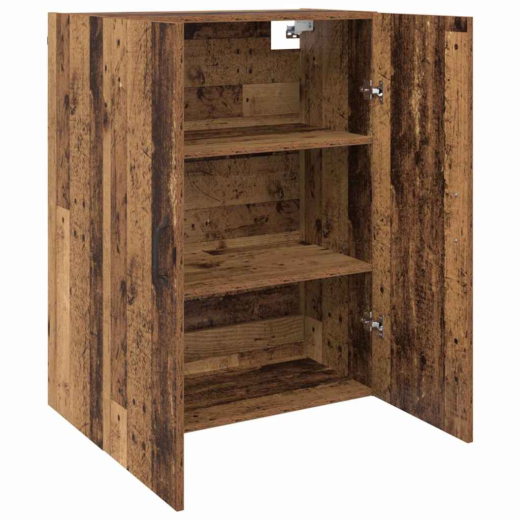 Veggskap Gammelt Tre 2 stk 69.5 x 34 x 90 cm