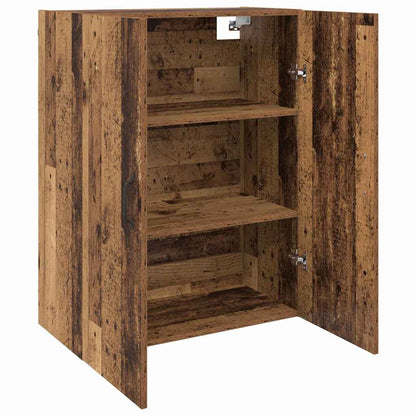 Veggskap Gammelt Tre 2 stk 69.5 x 34 x 90 cm