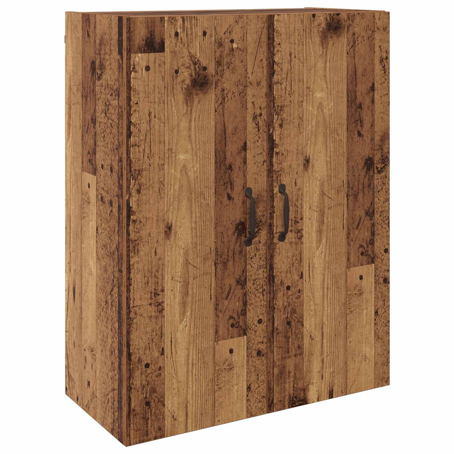 Vegghengt skap Veggmontert 2 pcs Gammelt tre 69,5 x 34 x 90 cm