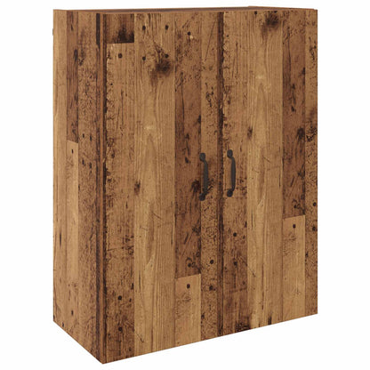 Vegghengt skap Veggmontert 2 pcs Gammelt tre 69,5 x 34 x 90 cm