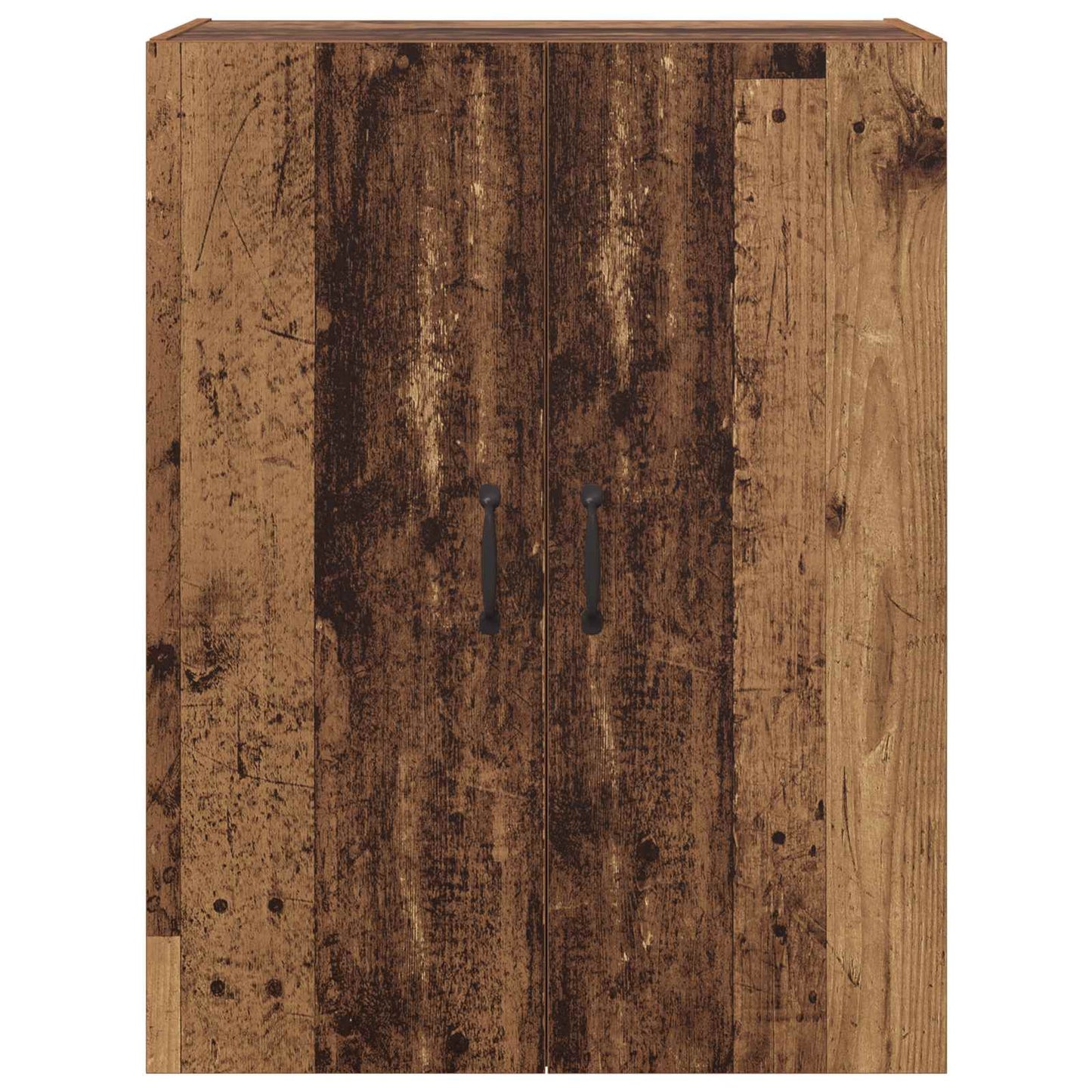 Vegghengt skap Veggmontert 2 pcs Gammelt tre 69,5 x 34 x 90 cm