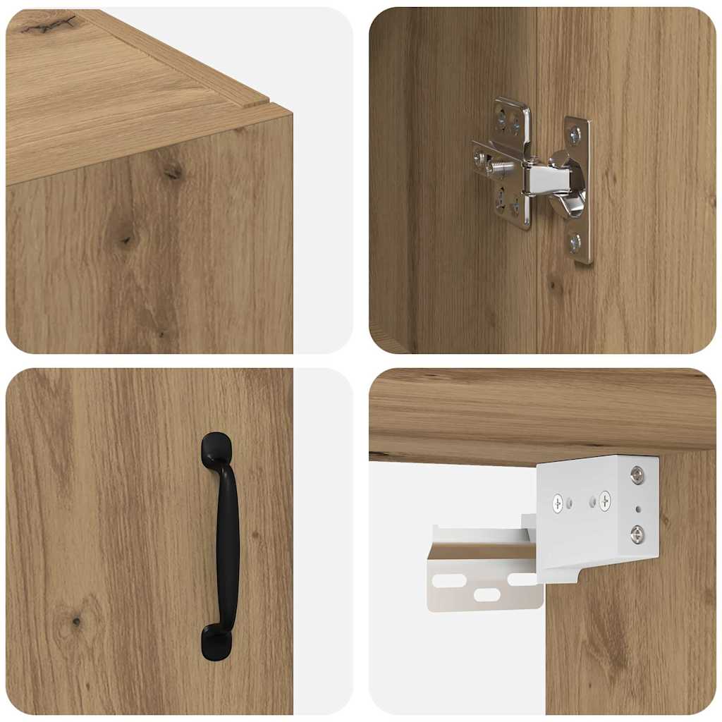 Veggskap Artisan Eik 2 stk 69.5 x 34 x 90 cm