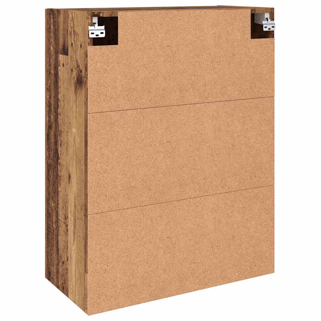 Veggskap Gammelt Tre 2 stk 69.5 x 34 x 90 cm