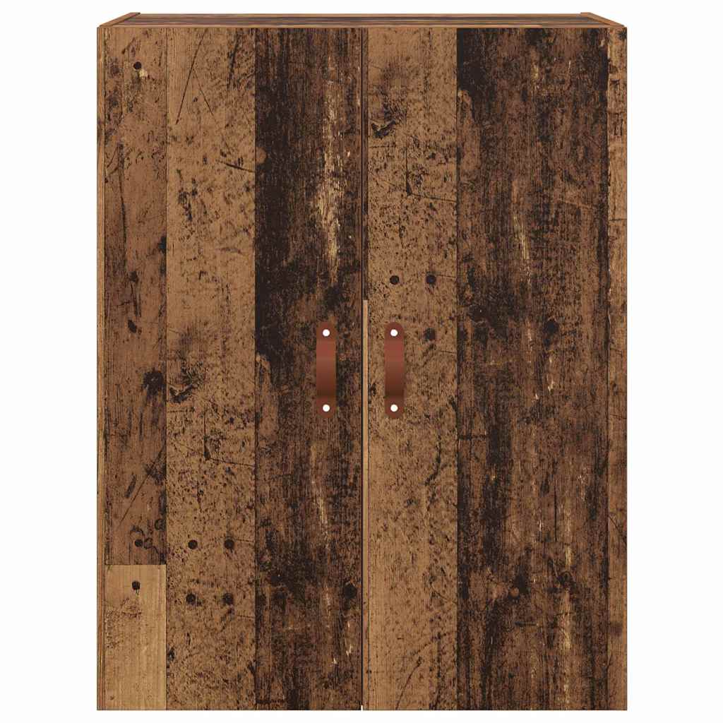Veggskap Gammelt Tre 2 stk 69.5 x 34 x 90 cm