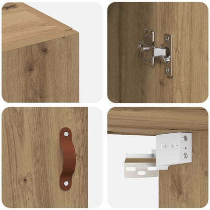 Veggskap Artisan Eik 2 stk 69.5 x 34 x 90 cm