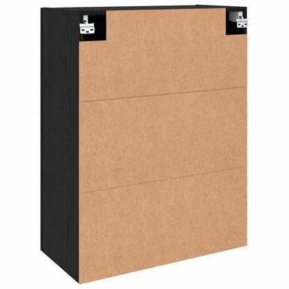 Veggskap Svart Eik 2 stk 69.5 x 34 x 90 cm
