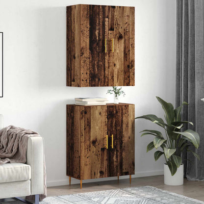 Høyskap Gammelt tre 69,5 x 34 x 180 cm Konstruert tre