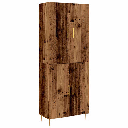 Høyskap Gammelt tre 69,5 x 34 x 180 cm Konstruert tre