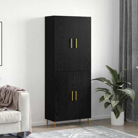 Skap Svart Eik 69.5 x 34 x 180 cm