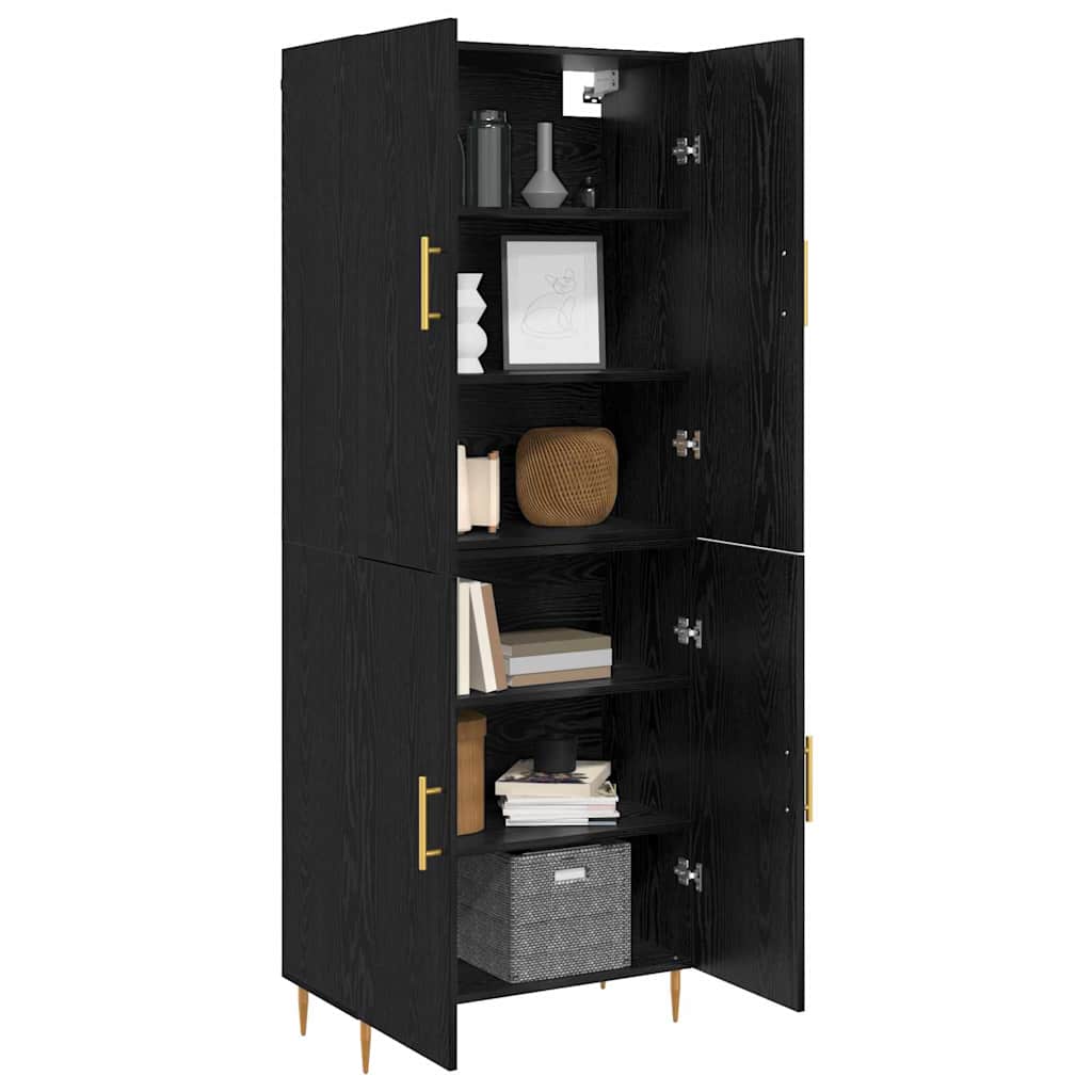 Skap Svart Eik 69.5 x 34 x 180 cm