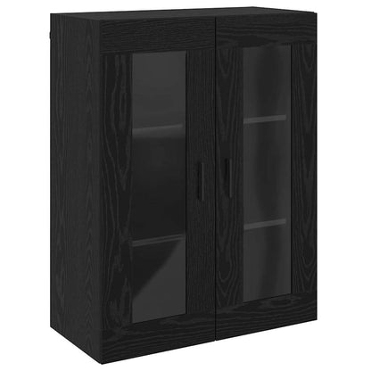 Veggskap Svart Eik 2 stk 69.5 x 34 x 90 cm