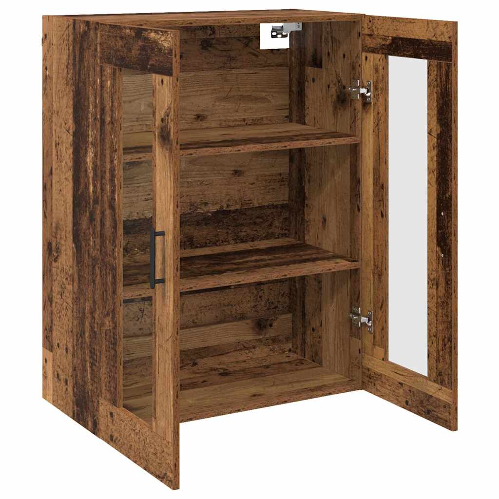 Veggskap Gammelt Tre 2 stk 69.5 x 34 x 90 cm
