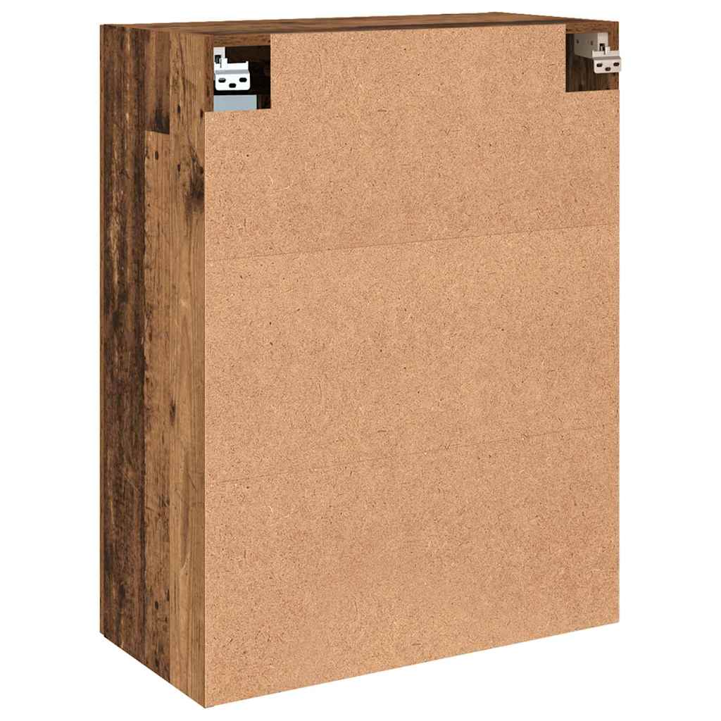 Veggskap Gammelt Tre 2 stk 69.5 x 34 x 90 cm