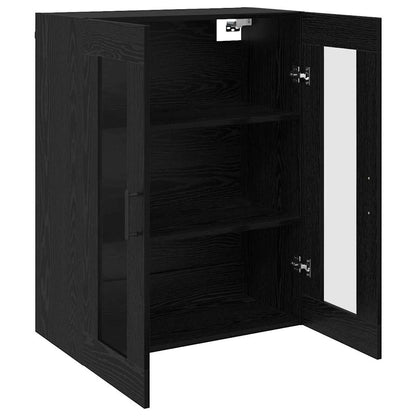 Veggskap Svart Eik 2 stk 69.5 x 34 x 90 cm