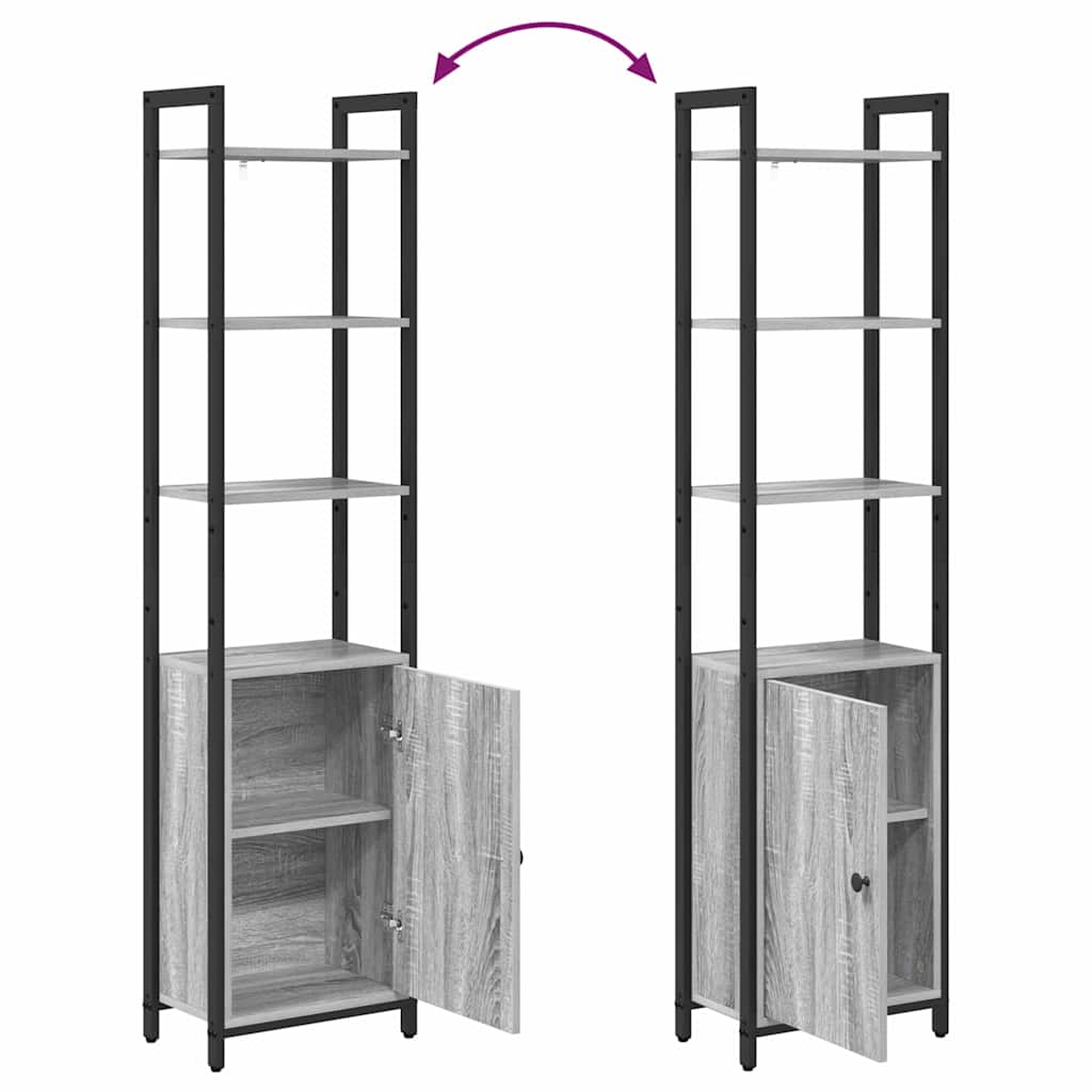 Bokhylle Sonoma Grå 40 x 24 x 161 cm