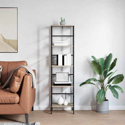 Bokhylle Sonoma eik 40 x 29,5 x 149 cm Konstruert tre