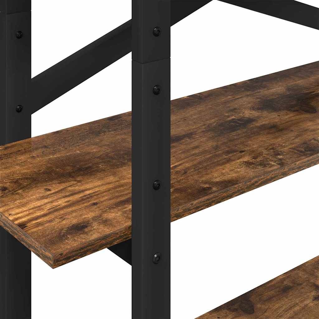 Bokhylle Røkt eik 100 x 33,5 x 140 cm Konstruert tre