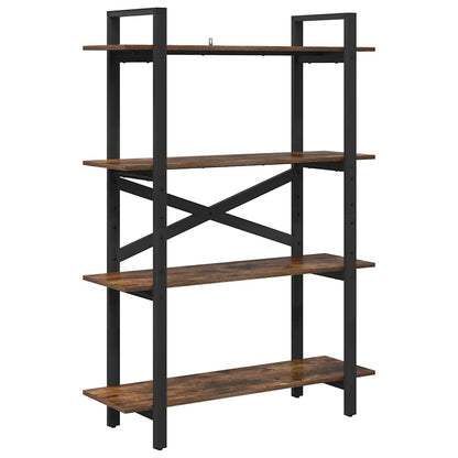 Bokhylle Røkt eik 100 x 33,5 x 140 cm Konstruert tre