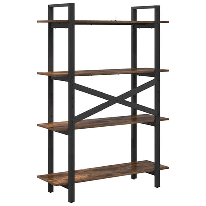 Bokhylle Røkt eik 100 x 33,5 x 140 cm Konstruert tre