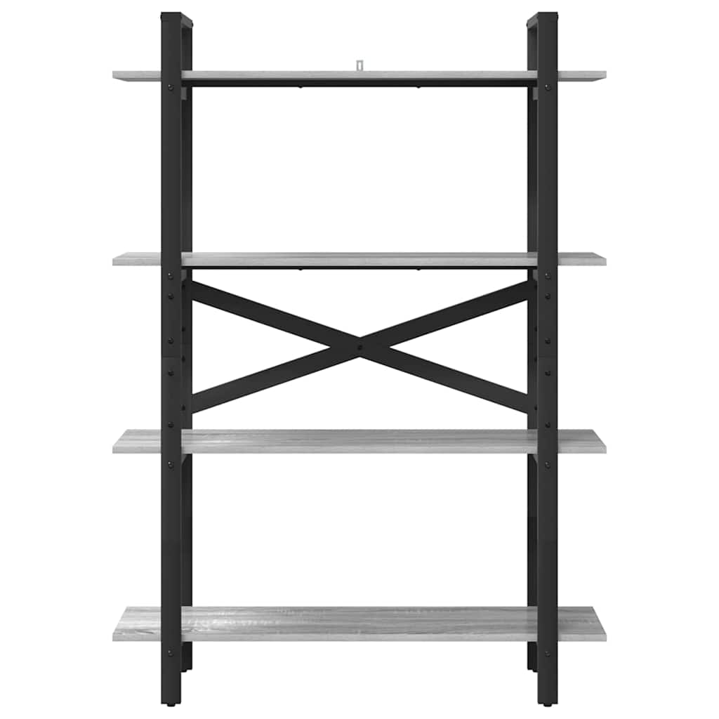 Bokhylle Grå Sonoma 100 x 33,5 x 140 cm Konstruert tre