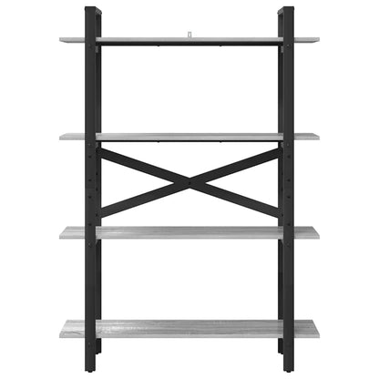 Bokhylle Grå Sonoma 100 x 33,5 x 140 cm Konstruert tre