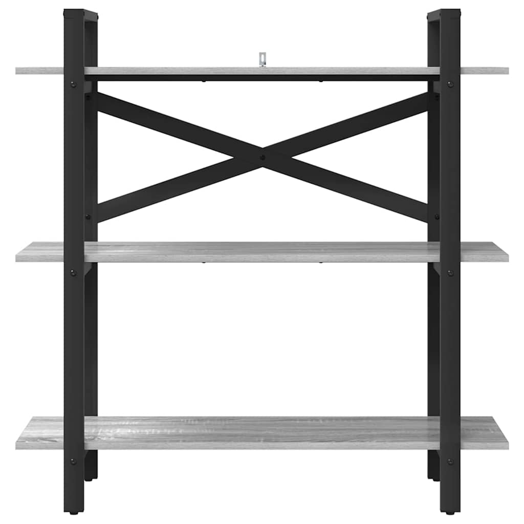 Bokhylle Grå Sonoma 100 x 33,5 x 102 cm Konstruert tre