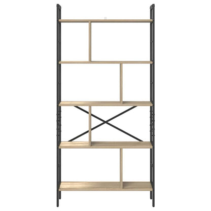 Bokhylle Sonoma eik 75 x 30 x 156 cm Konstruert tre