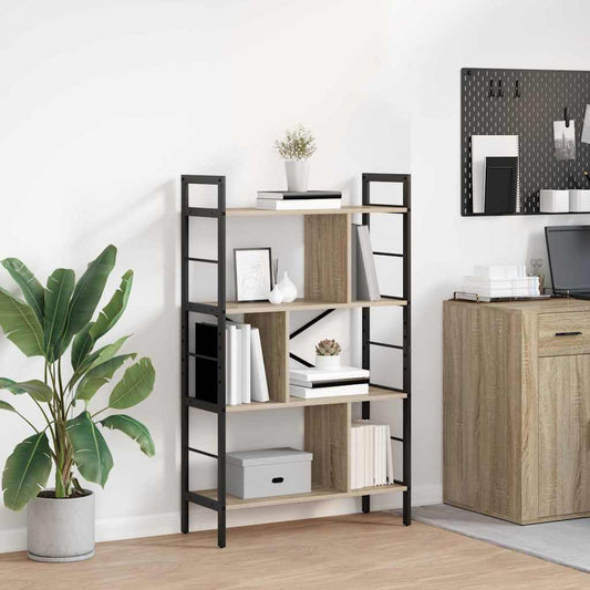 Bokhylle Sonoma eik 75 x 30 x 123,5 cm Konstruert tre