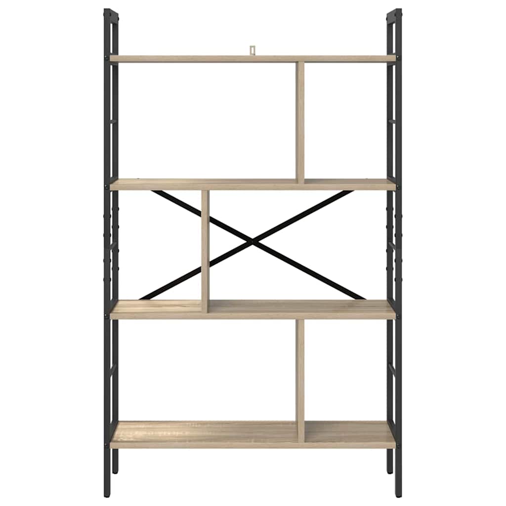 Bokhylle Sonoma eik 75 x 30 x 123,5 cm Konstruert tre
