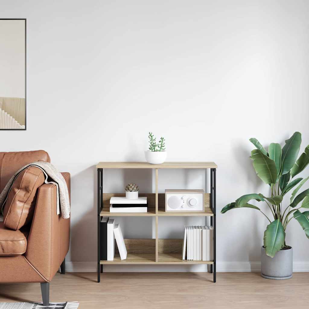 Bokhylle Sonoma eik 82 x 32 x 79 cm Konstruert tre