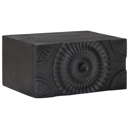Nattbordskap med skuff Svart 40 x 30 x 20 cm