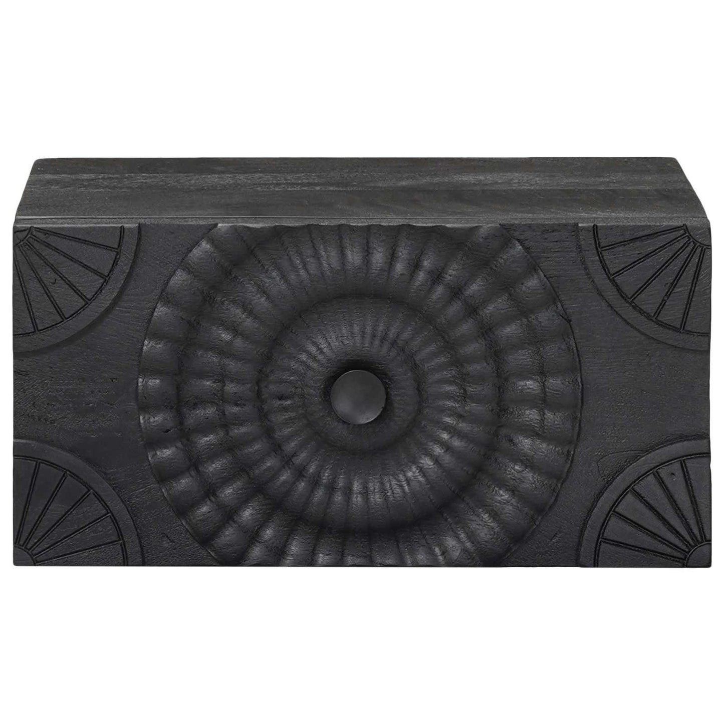 Nattbordskap med skuff Svart 40 x 30 x 20 cm
