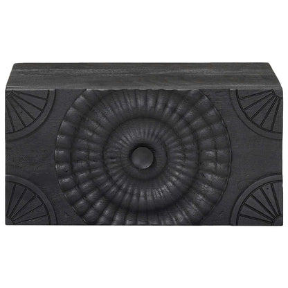 Nattbordskap med skuff Svart 40 x 30 x 20 cm
