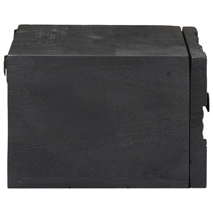 Nattbordskap med skuff Svart 40 x 30 x 20 cm