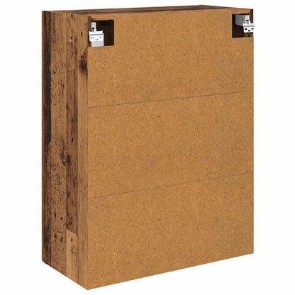 Vegghengt skap Veggmontert 2 pcs Gammelt tre 69,5 x 34 x 90 cm