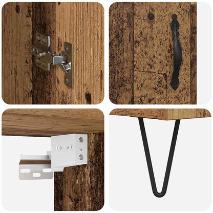 Skap Gammelt Tre 34,5 x 34 x 90 cm