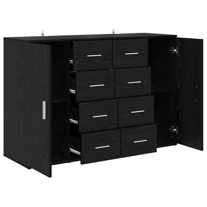 Skap Corona 2 pcs Svart Eik 59 x 39 x 80 cm Konstruert tre