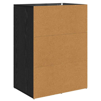 Skap Corona 2 pcs Svart Eik 59 x 39 x 80 cm Konstruert tre